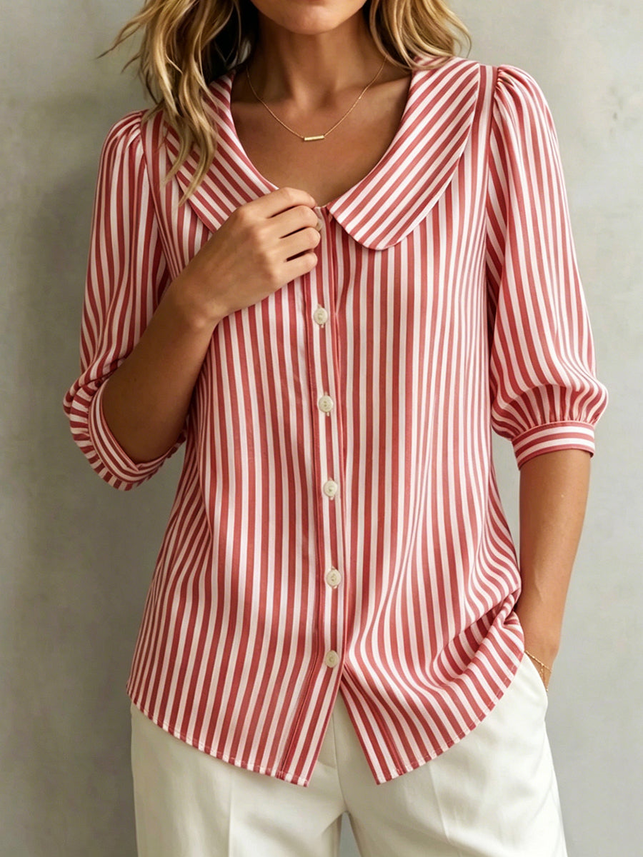 Jessica | Women's Striped Blouse, Casual
