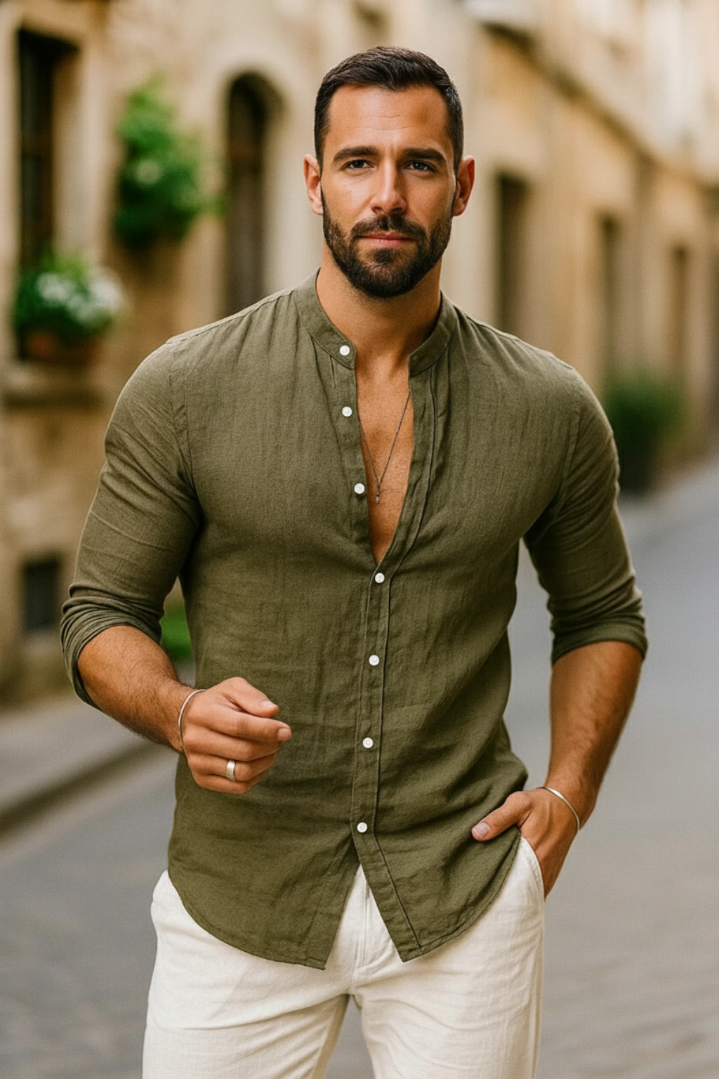 Men's Casual Knit Shirt - Relaxed Fit for Everyday Wear