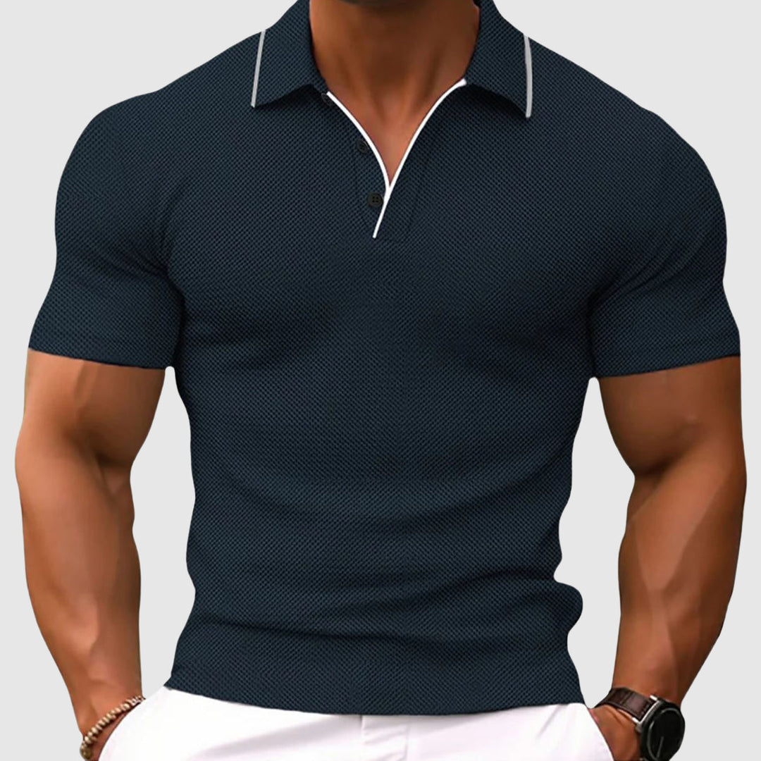Men's Casual Cotton Polo Shirt - Stylish Comfortable Wear