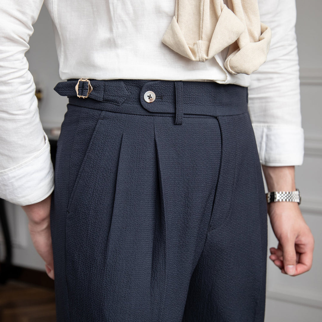 Men's Pleated Trousers - Relaxed Fit