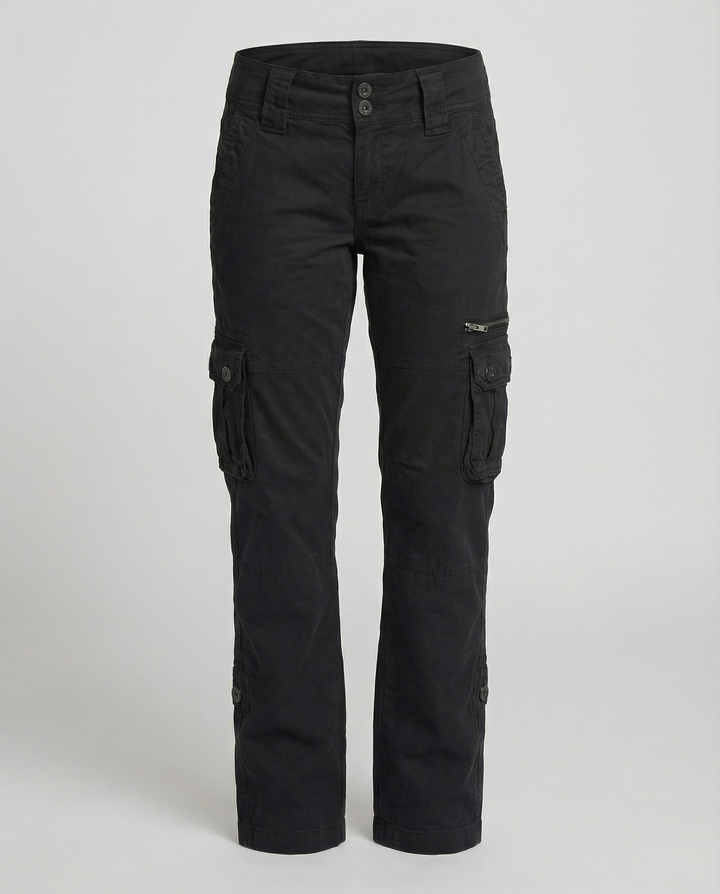 Taylor | Women's High-Waisted Utility Cargo Pants, Casual
