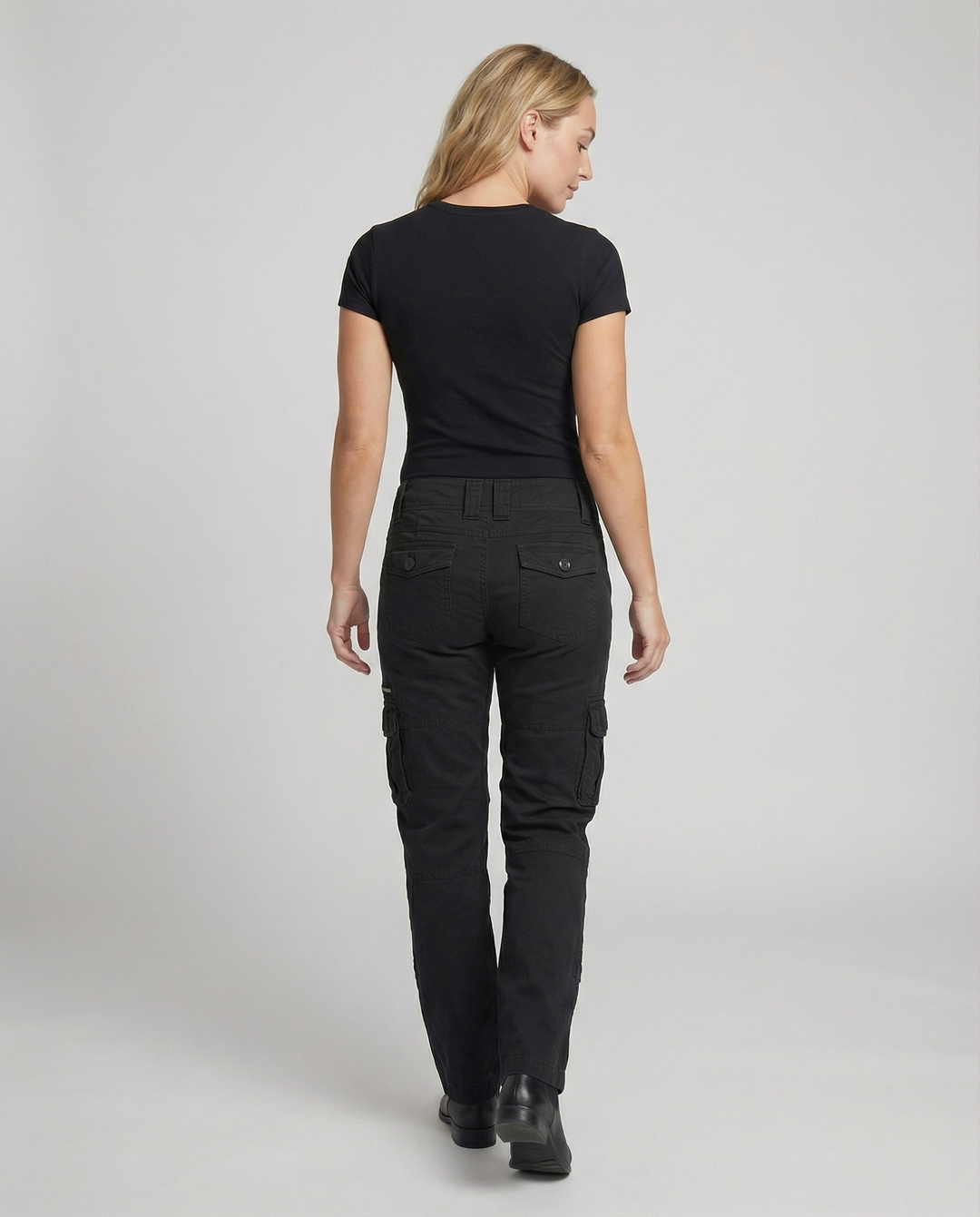 Taylor | Women's High-Waisted Utility Cargo Pants, Casual