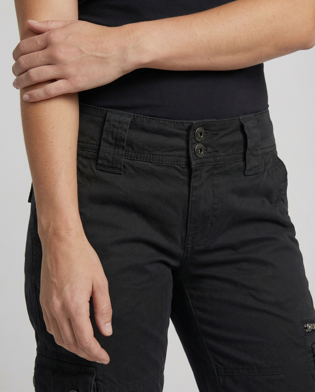 Taylor | Women's High-Waisted Utility Cargo Pants, Casual