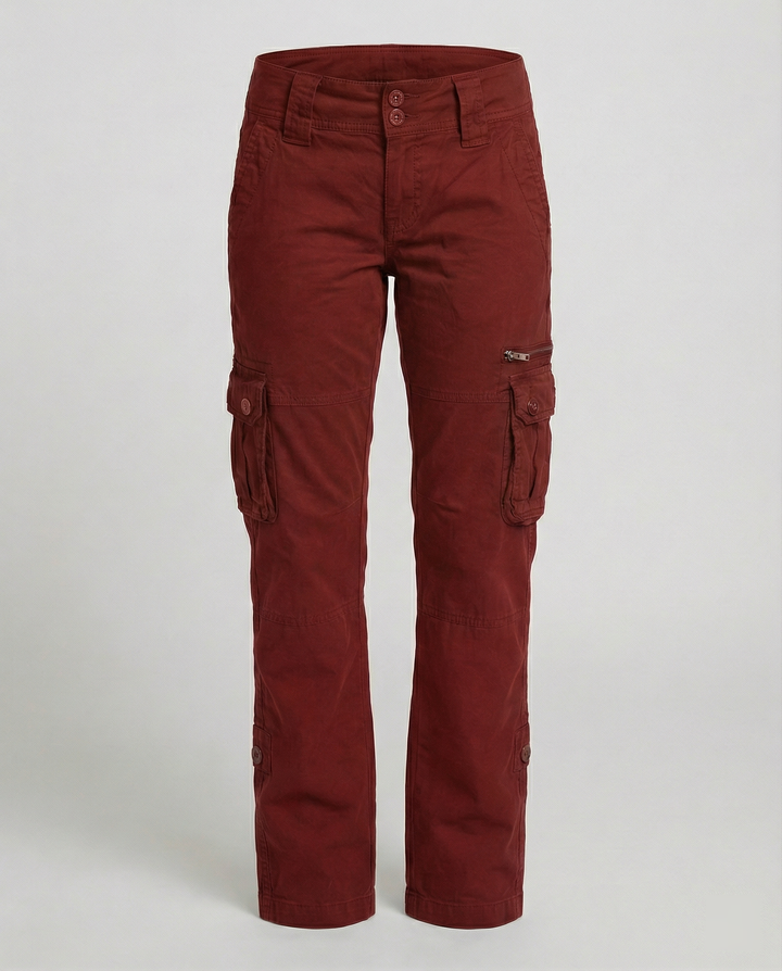 Taylor | Women's High-Waisted Utility Cargo Pants, Casual