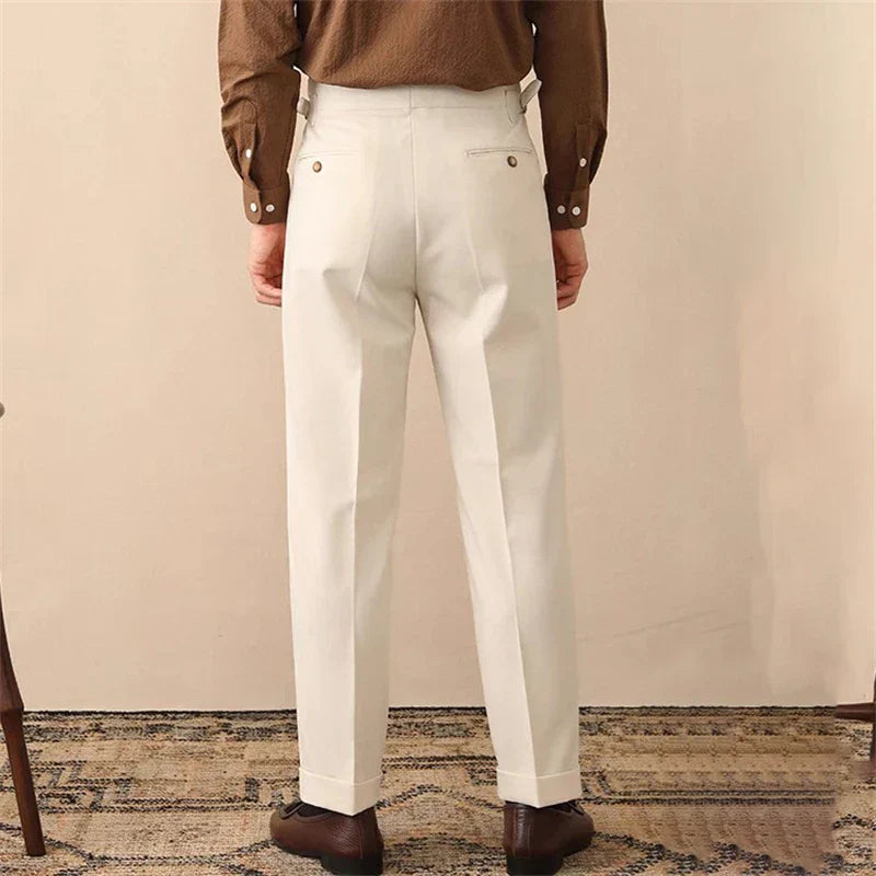 Women's High-Waisted Trousers - Tailored Fit