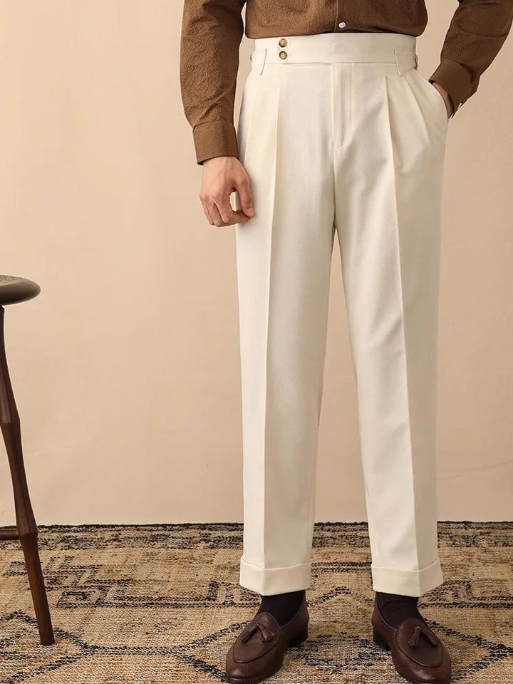Women's High-Waisted Trousers - Tailored Fit