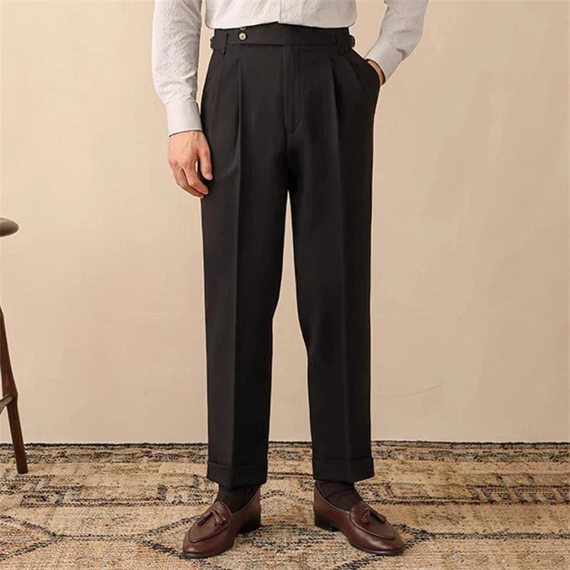 Women's High-Waisted Trousers - Tailored Fit