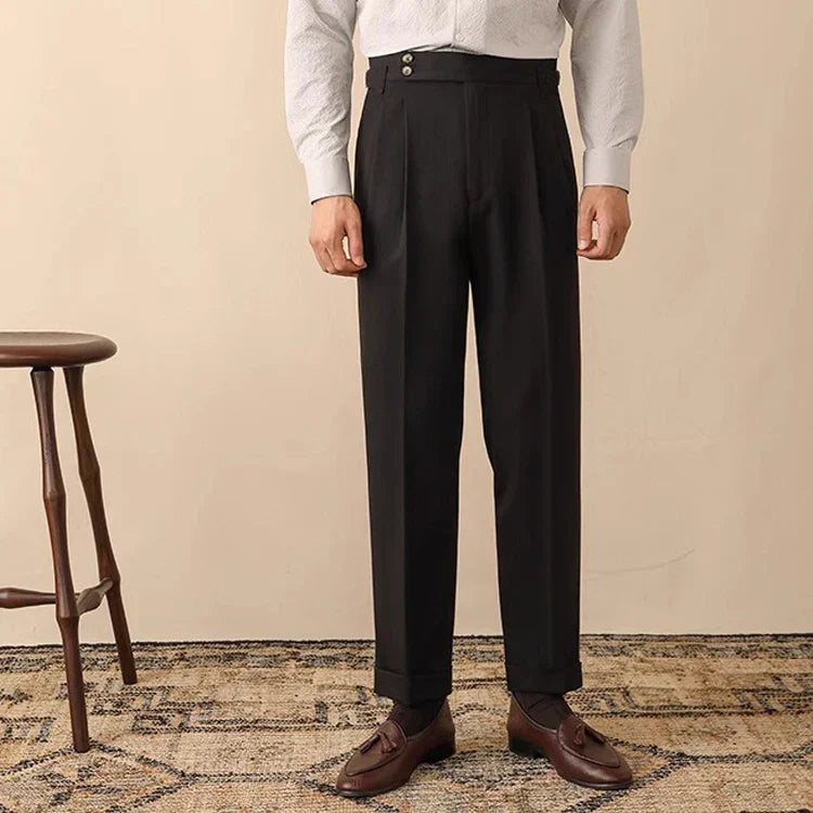 Women's High-Waisted Trousers - Tailored Fit