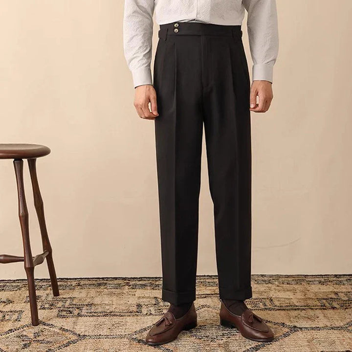Women's High-Waisted Trousers - Tailored Fit