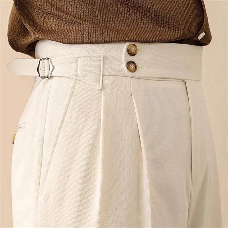 Women's High-Waisted Trousers - Tailored Fit