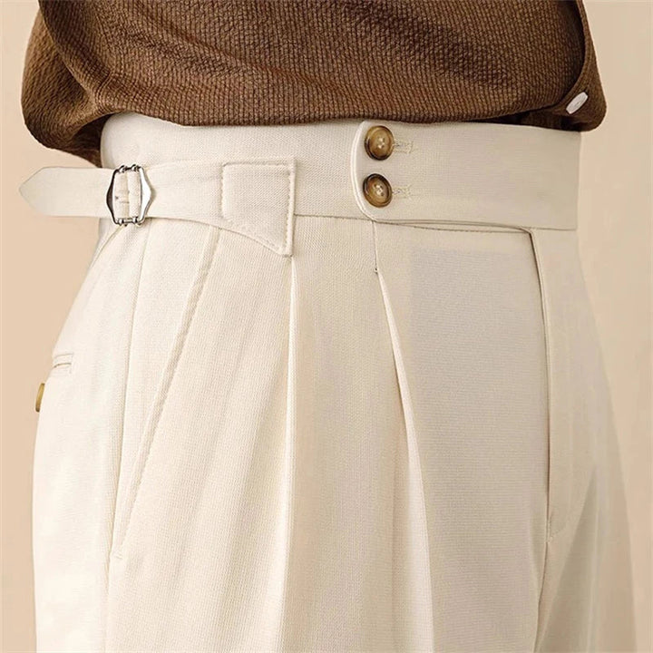 Women's High-Waisted Trousers - Tailored Fit