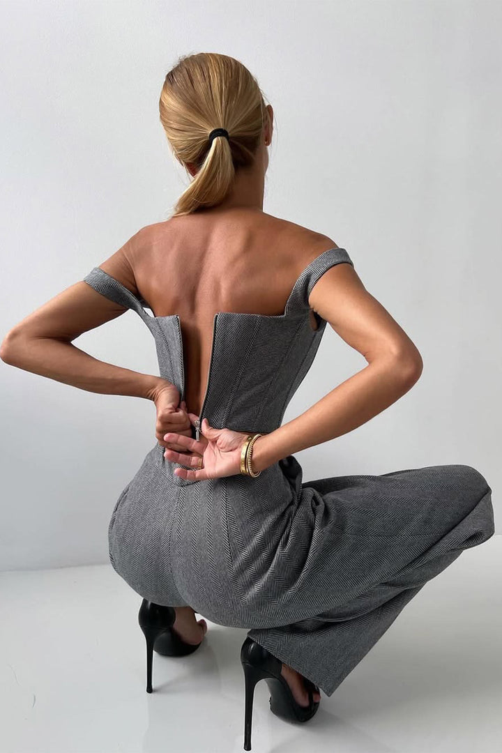 Emma | Women's Herringbone Blouse and Three-Piece Suit Set