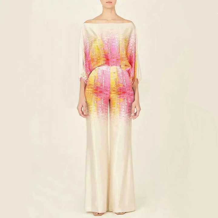 Julie | Women's Satin Two-Piece Set, Evening