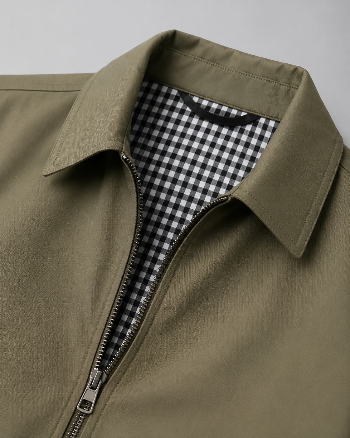 Men's Harrington Jacket – Lightweight with Check Lining