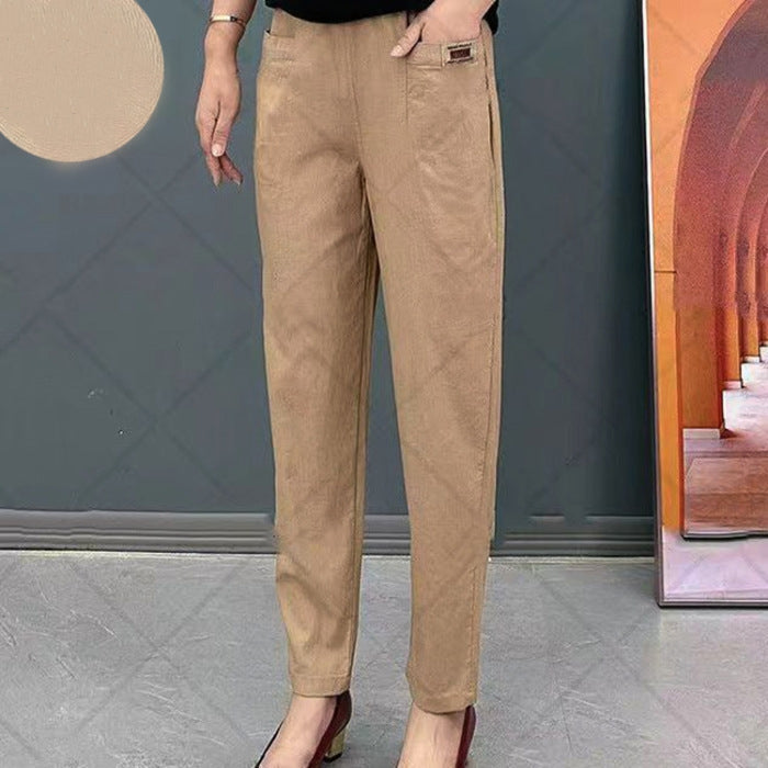 Livia | Women's Cotton Trousers, Casual Wear