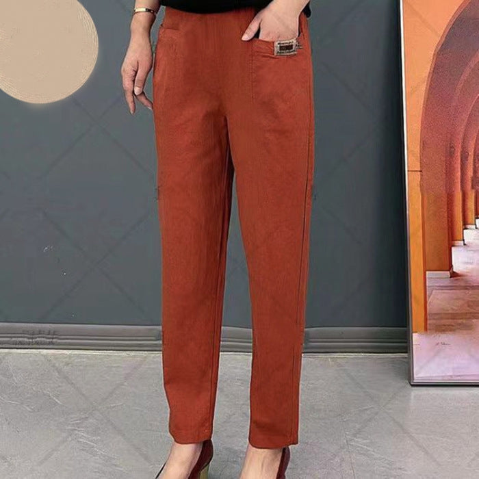 Livia | Women's Cotton Trousers, Casual Wear