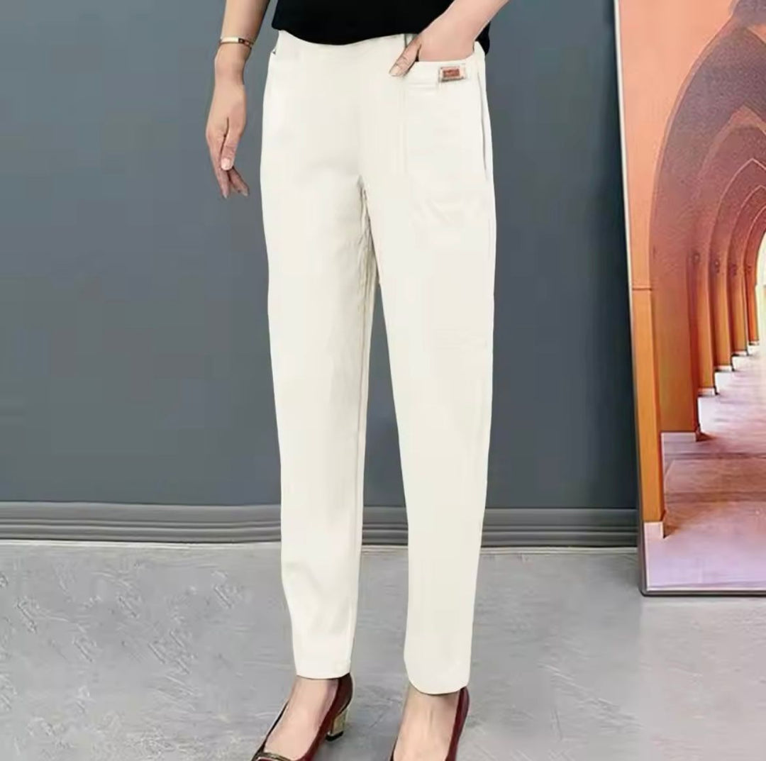 Livia | Women's Cotton Trousers, Casual Wear