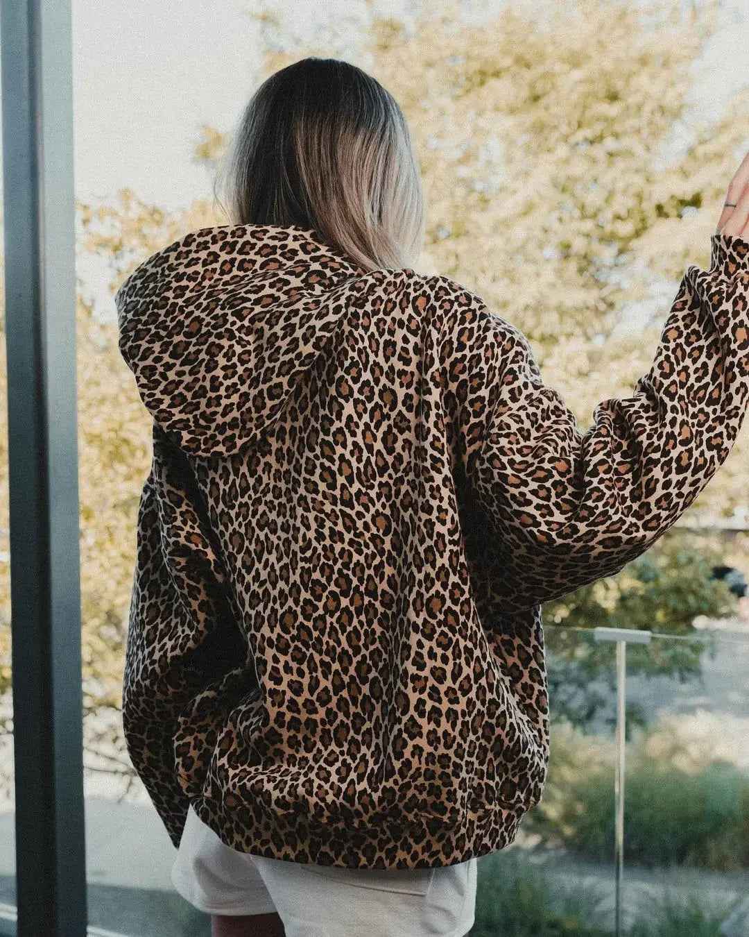 Cozy Leopard Print Hoodie - Unisex Streetwear