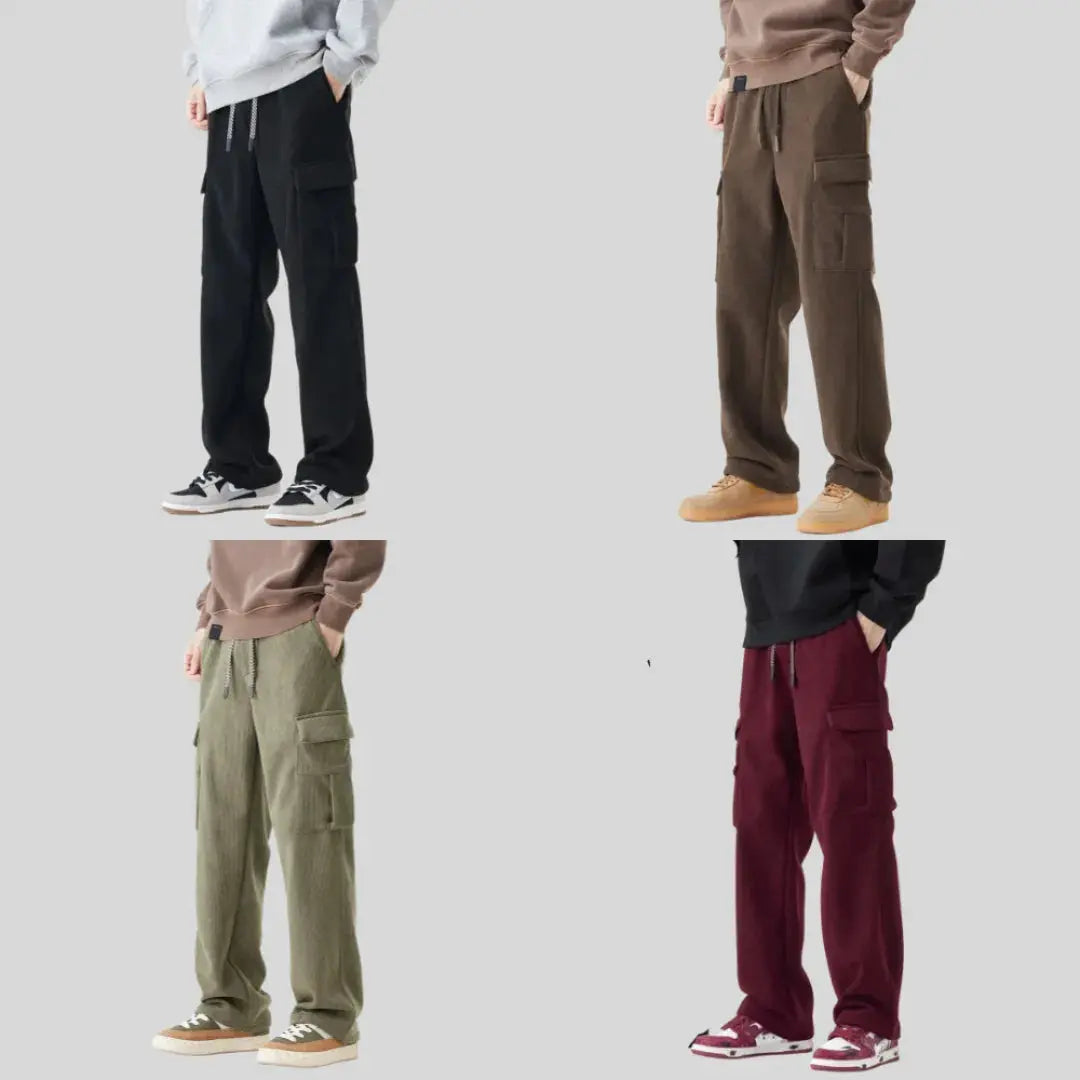 Men's Cargo Corduroy Pants - Casual Wear