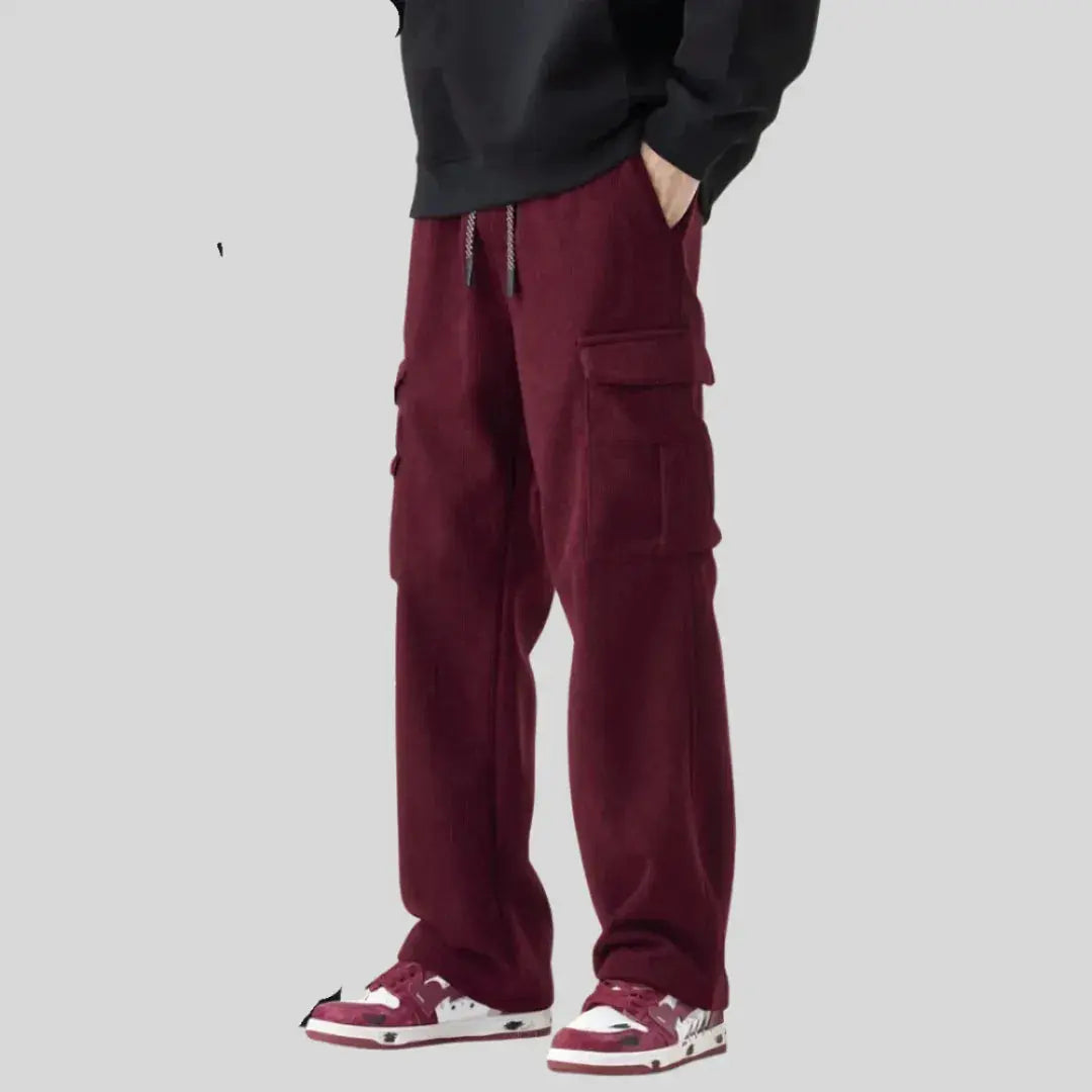 Men's Cargo Corduroy Pants - Casual Wear