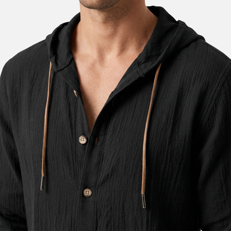 Men's Casual Lightweight Linen Shirt - Summer Vacation