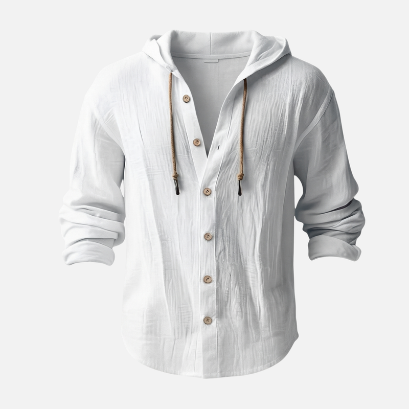 Men's Casual Lightweight Linen Shirt - Summer Vacation