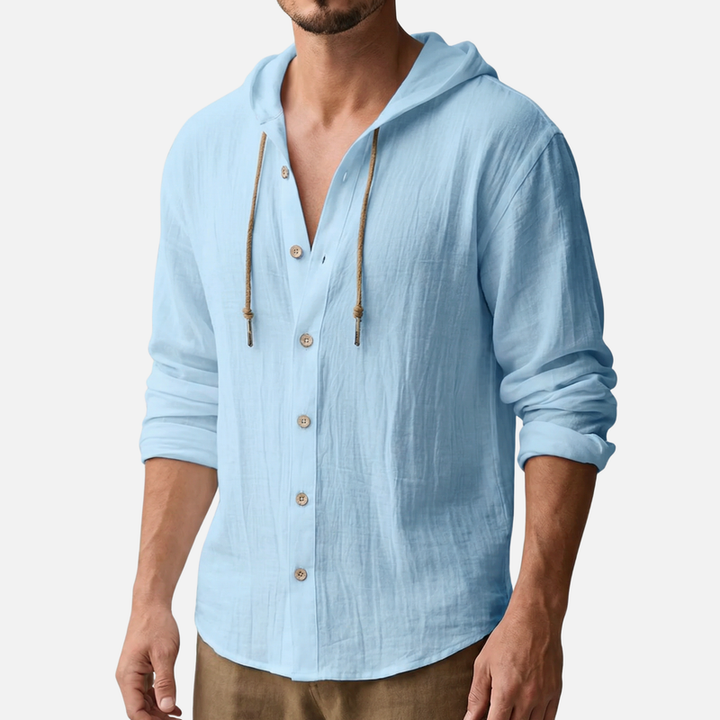 Men's Casual Lightweight Linen Shirt - Summer Vacation