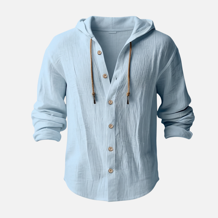Men's Casual Lightweight Linen Shirt - Summer Vacation
