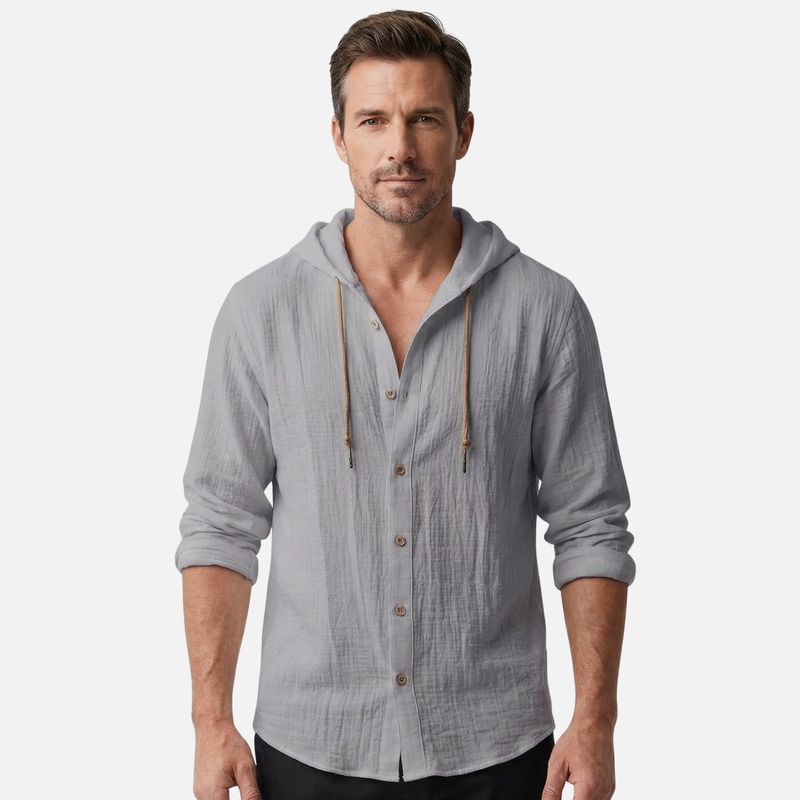 Men's Casual Lightweight Linen Shirt - Summer Vacation