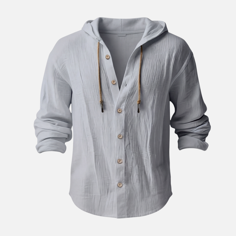 Men's Casual Lightweight Linen Shirt - Summer Vacation