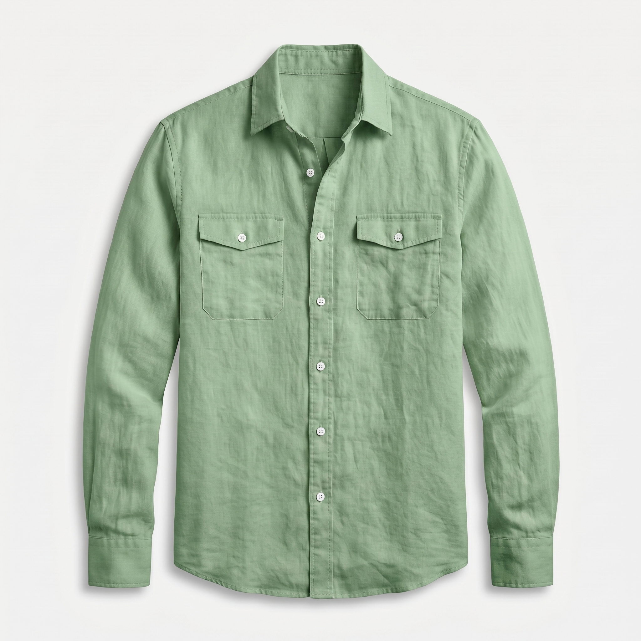 Men's Casual Relaxed Fit Linen Overshirt - Summer Lightweight