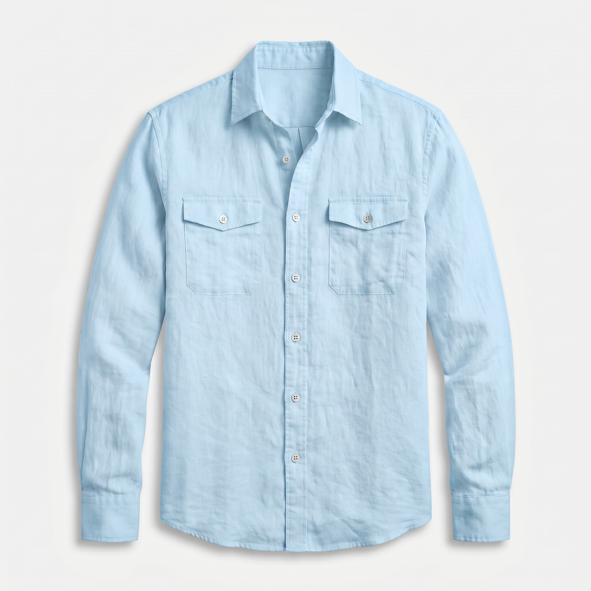 Men's Casual Relaxed Fit Linen Overshirt - Summer Lightweight