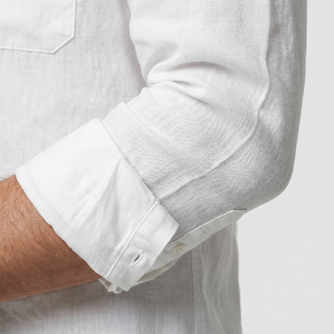 Men's Casual Relaxed Fit Linen Overshirt - Summer Lightweight