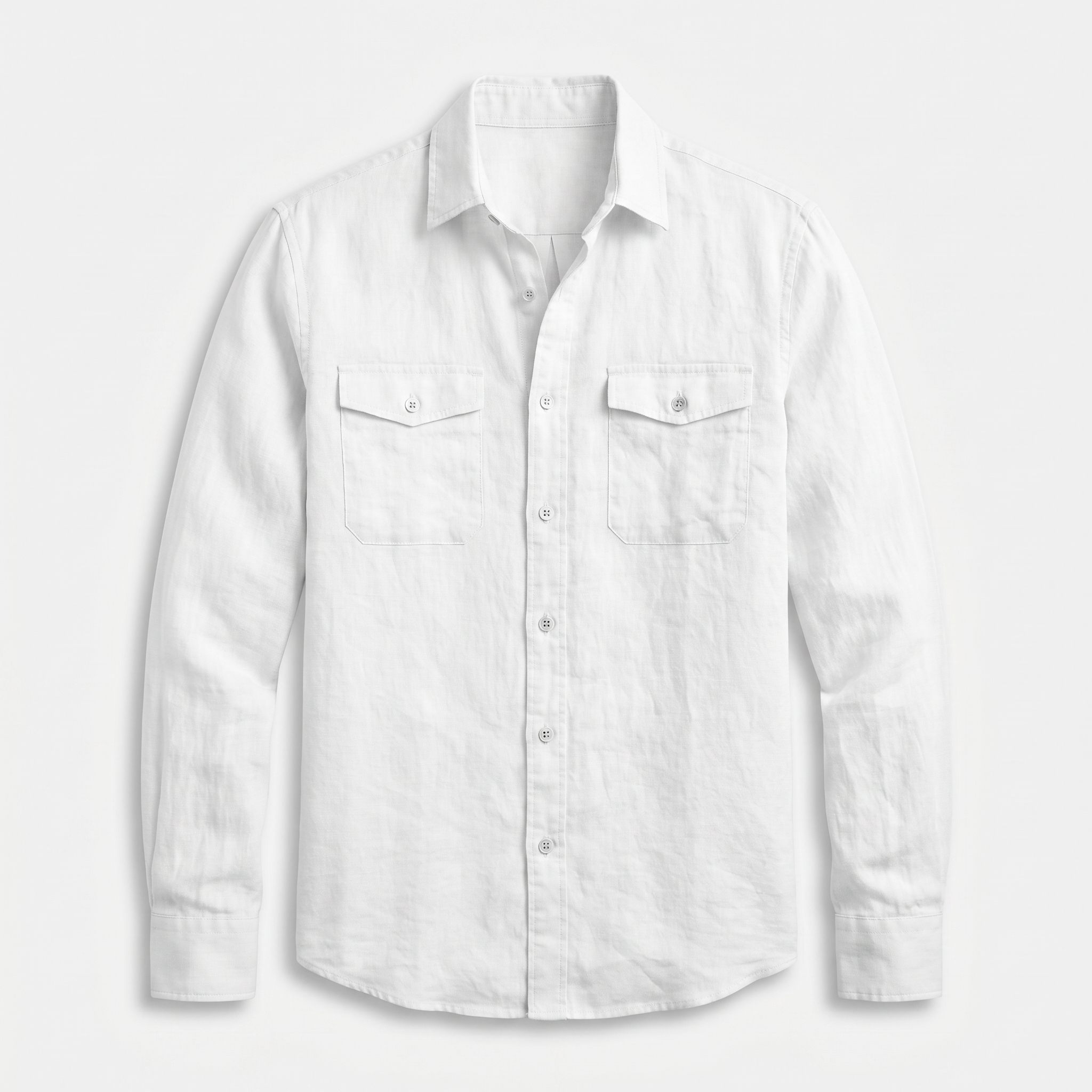 Men's Casual Relaxed Fit Linen Overshirt - Summer Lightweight
