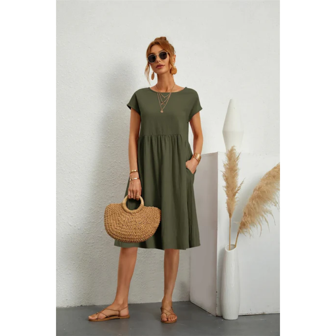 Eliana | Women's Summer Midi Dress, Trendy Design