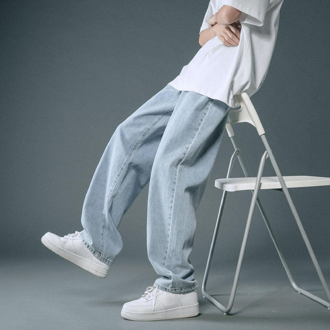 Men's Classic Denim Jeans - Casual Wear