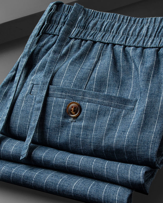 Men's Casual Linen Pants - Summer Beach