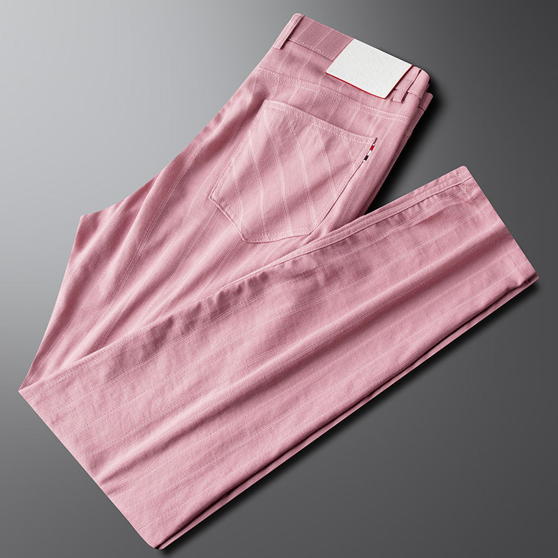 Men's Casual Textured Knit Pants - Everyday Comfort