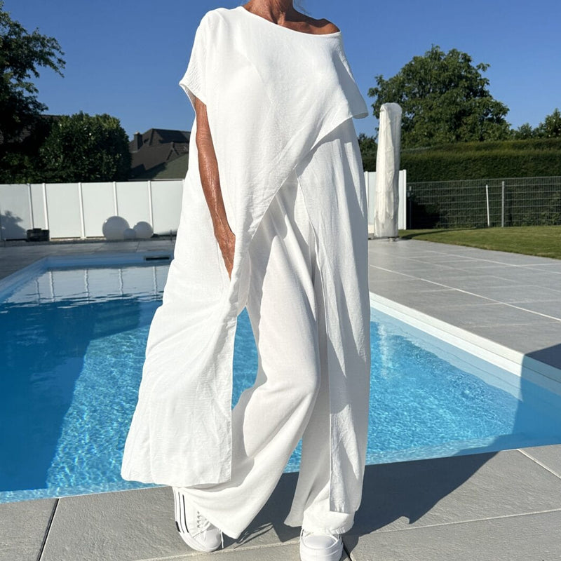 Diane | Women's Loungewear Blouse, Two-Piece Set
