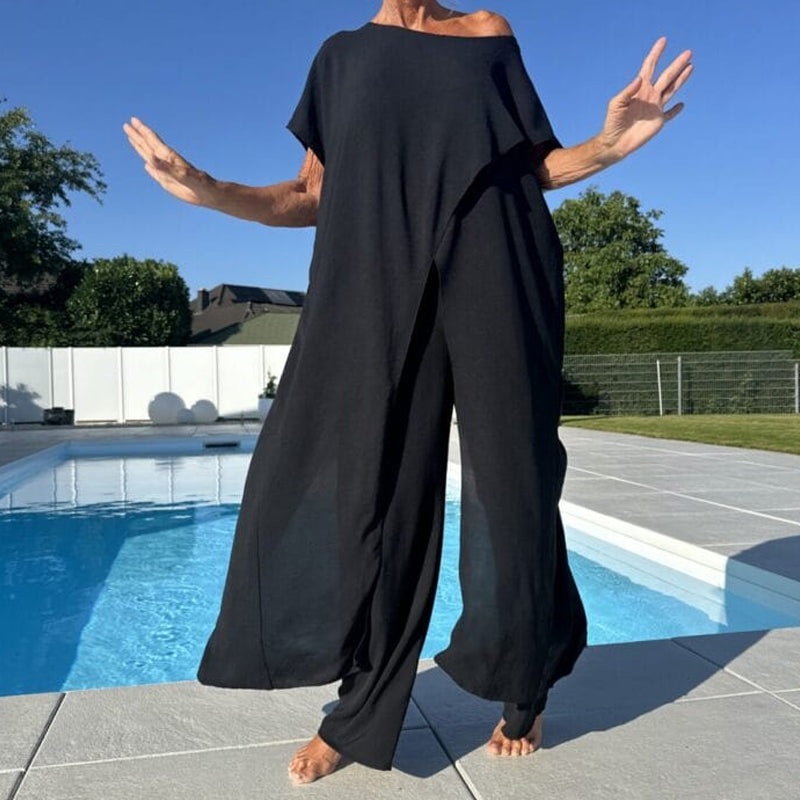 Diane | Women's Loungewear Blouse, Two-Piece Set