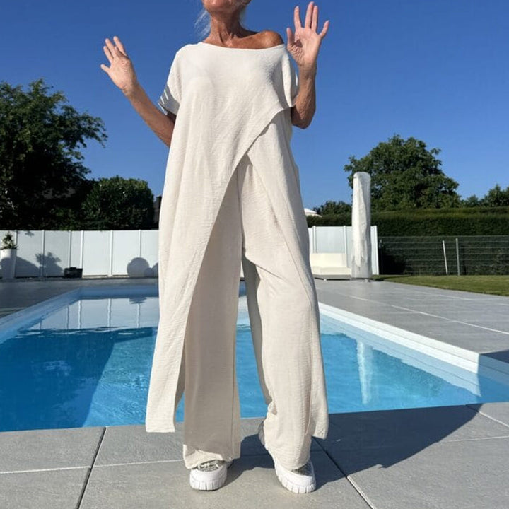Diane | Women's Loungewear Blouse, Two-Piece Set