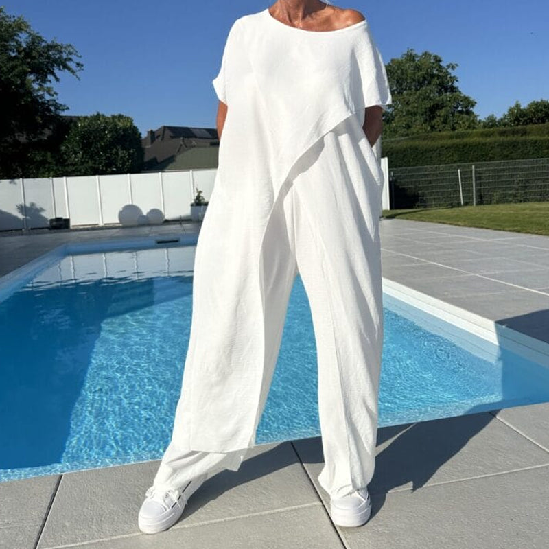 Diane | Women's Loungewear Blouse, Two-Piece Set