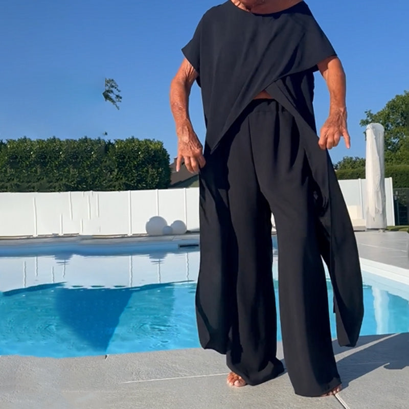Diane | Women's Loungewear Blouse, Two-Piece Set