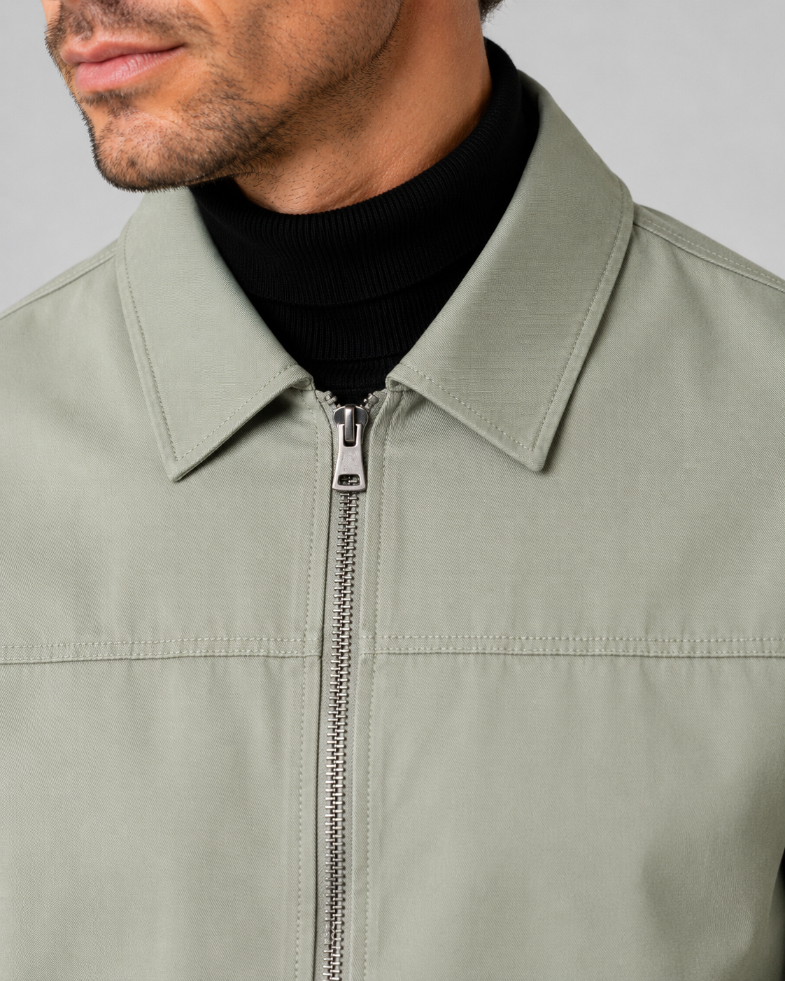 Men's Harrington Jacket - Classic Zip Style