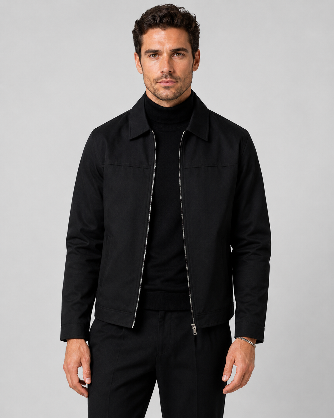 Men's Harrington Jacket - Classic Zip Style