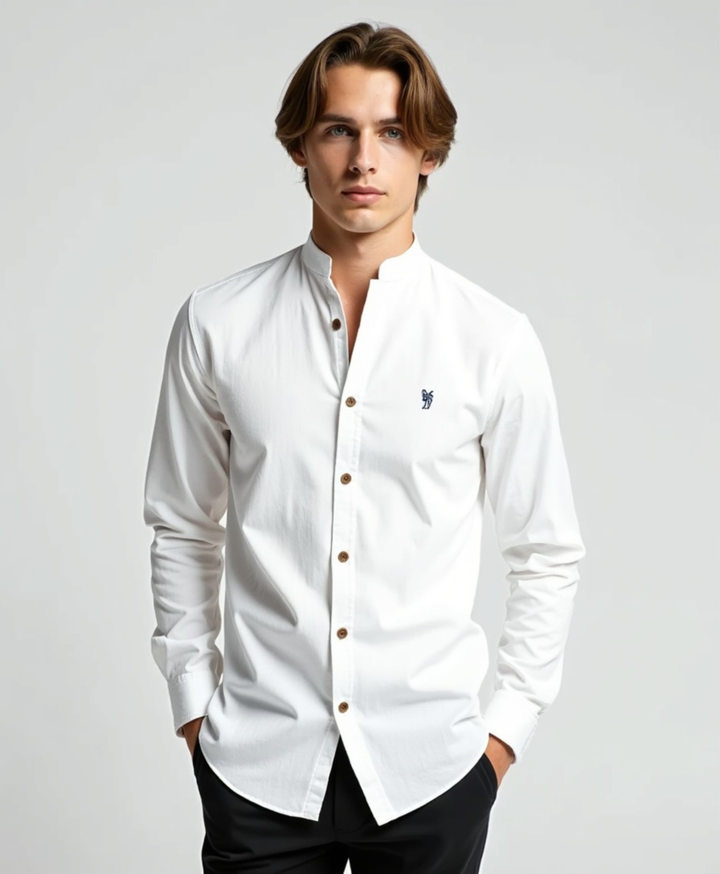 Men's Slim Fit Cotton Dress Shirt - Casual Everyday Wear