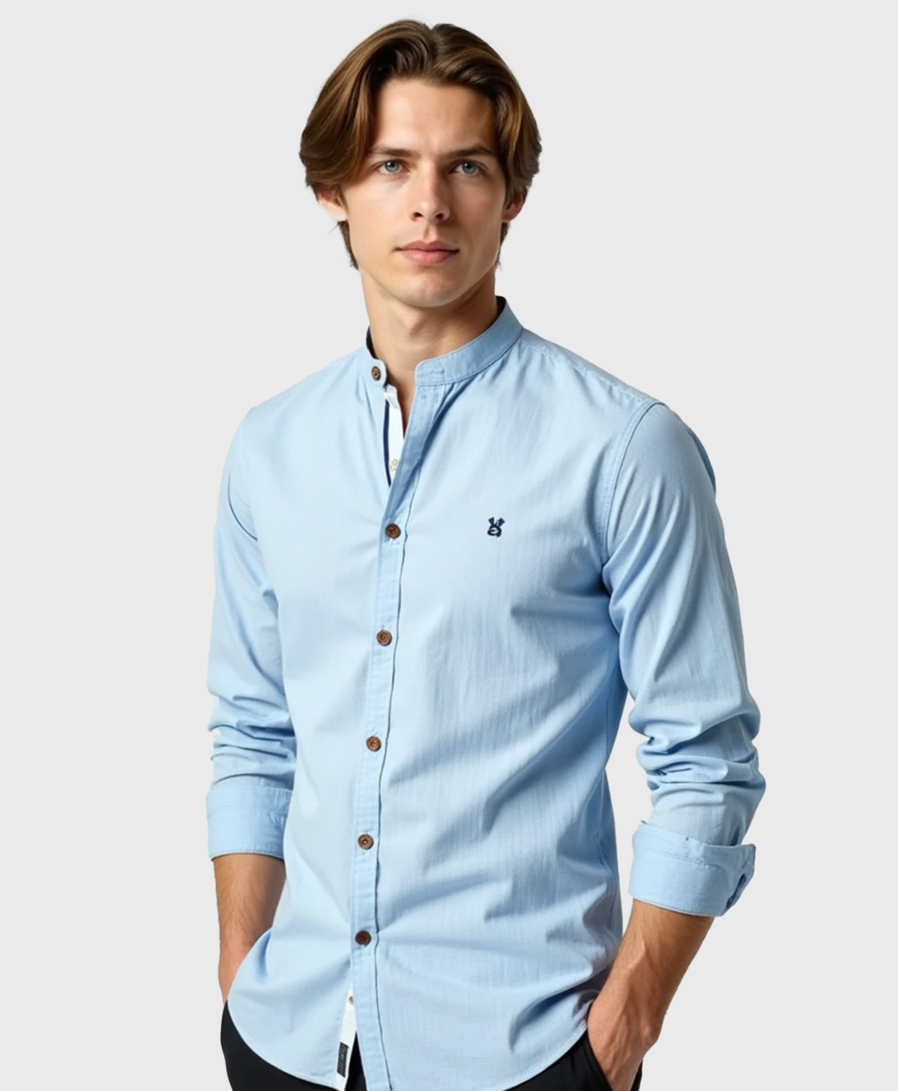 Men's Slim Fit Cotton Dress Shirt - Casual Everyday Wear