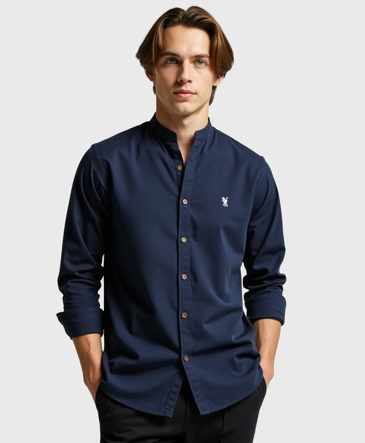 Men's Slim Fit Cotton Dress Shirt - Casual Everyday Wear