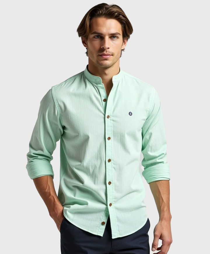 Men's Slim Fit Cotton Dress Shirt - Casual Everyday Wear