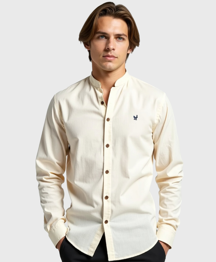Men's Slim Fit Cotton Dress Shirt - Casual Everyday Wear